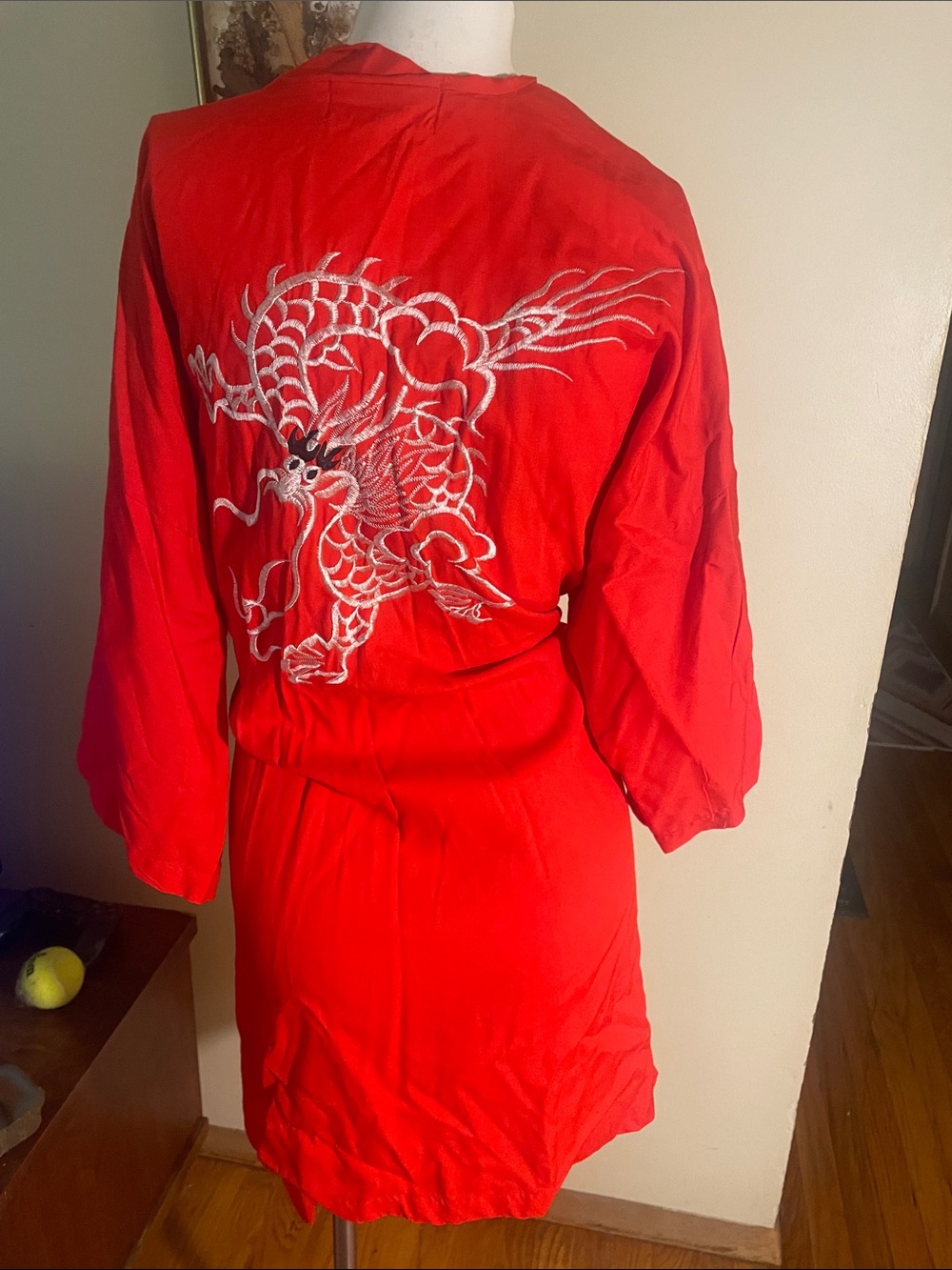 Daffodil Women’s Chinese Red Embroidered Dragon Robe
